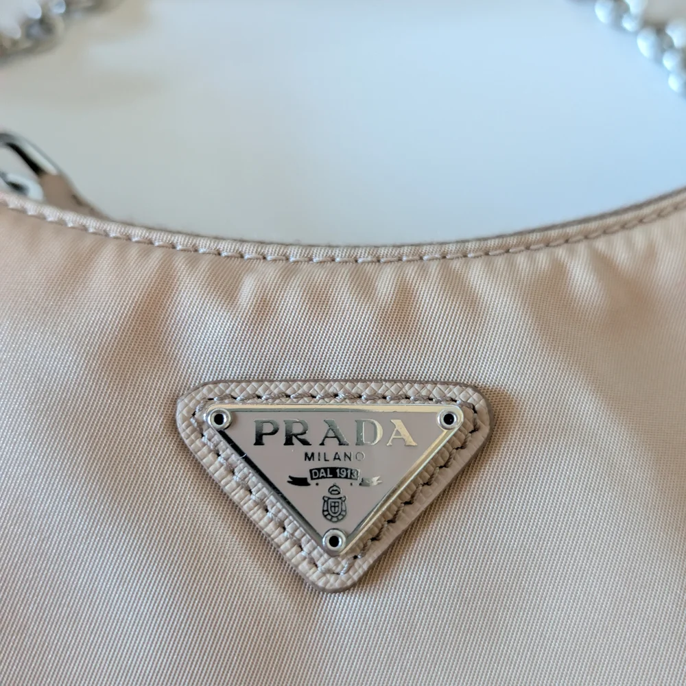 Prada Tan Shoulder Bag with Chain Strap - Picture 7 of 16
